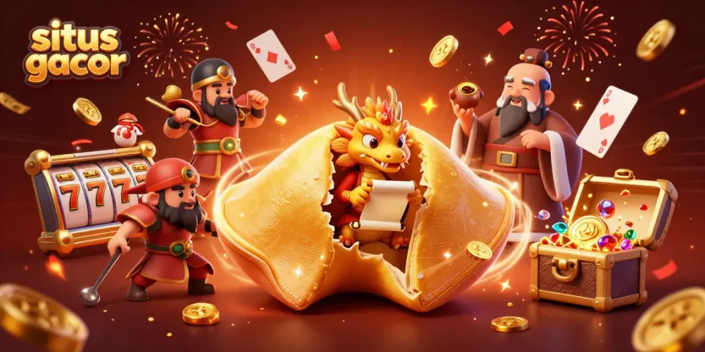 Sites gacor showcase vibrant slot elements with a dynamic 3D illustration, making winning strategies visually engaging.